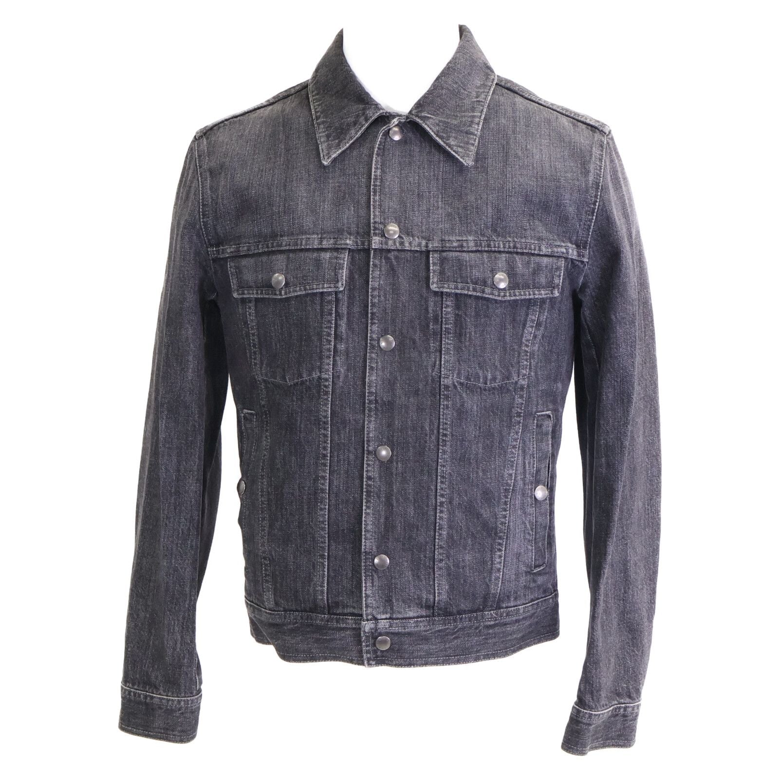Louis Vuitton Shearling Denim Jacket 46 with Liner