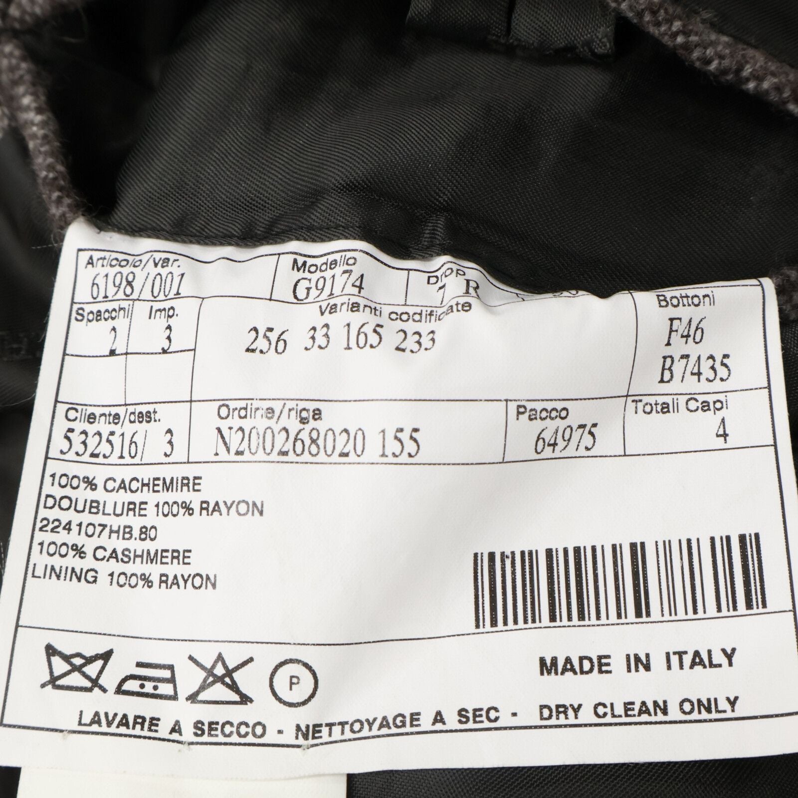 Hermes Cashmere Tailored Jacket 50 — view 5