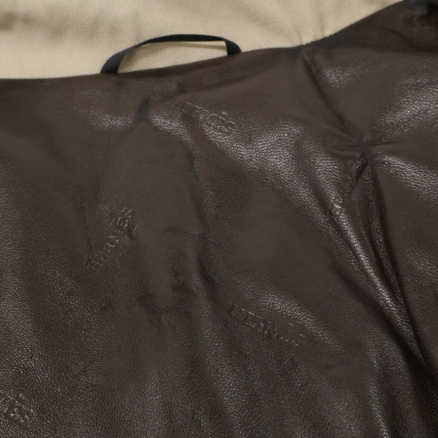 Hermes Wool Leather with Belt Trench 50 — view 9