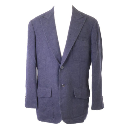 Hermes Belle Vest Cashmere Herringbone Tailored Jacket 52