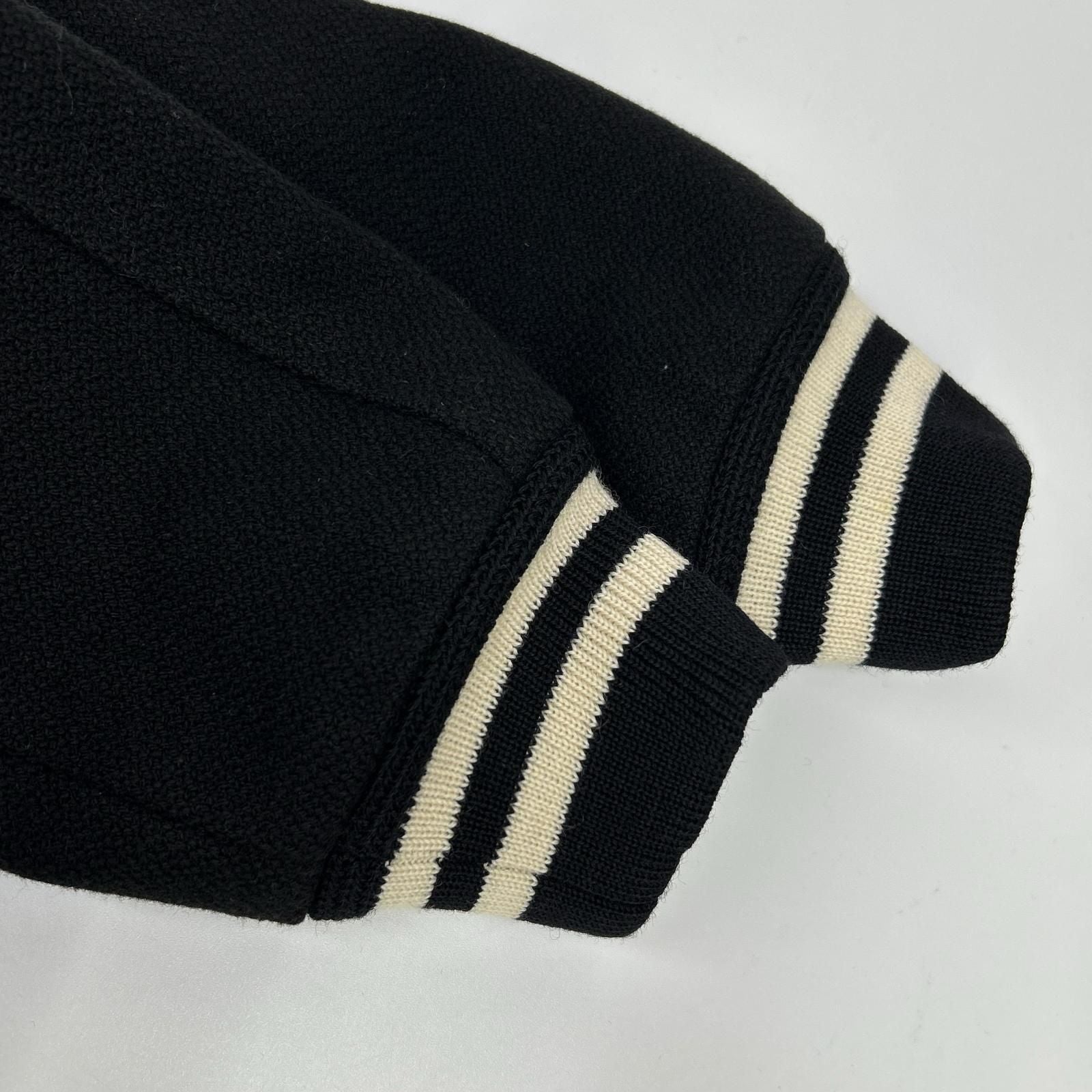 Saint Laurent Paris Leather Trim Teddy Jacket 44 — view 9