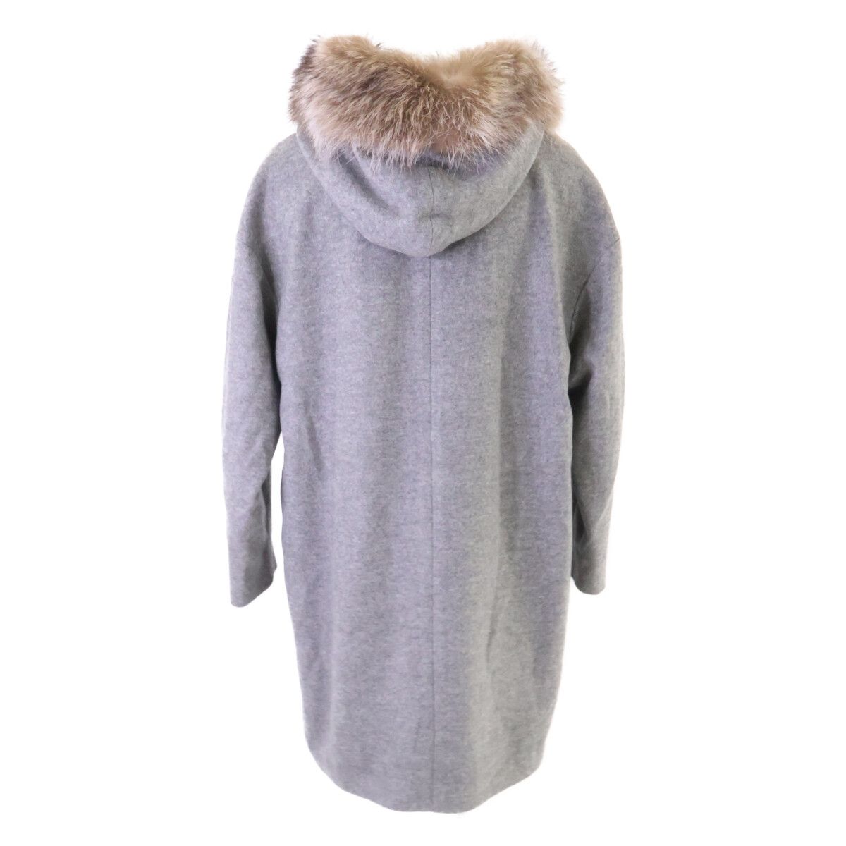 Brunello Cucinelli Cashmere Double Breasted Hooded Coat 40 — view 3