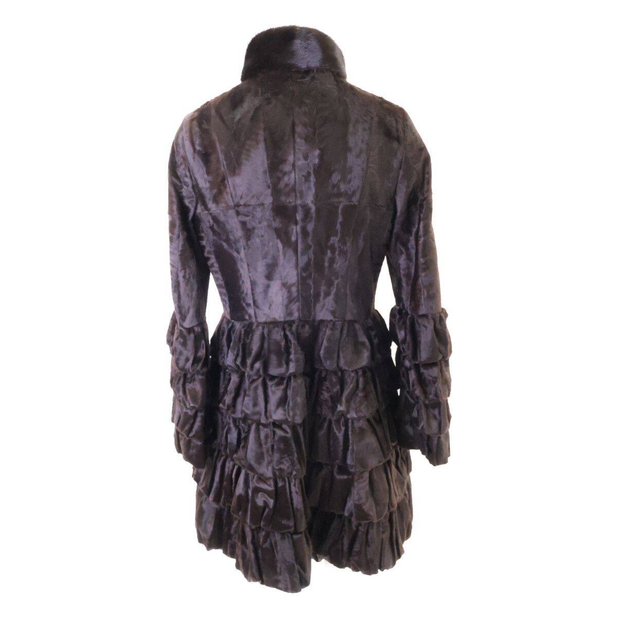 Fendi Calf Hair Lamb Mink Coat 38 — view 3