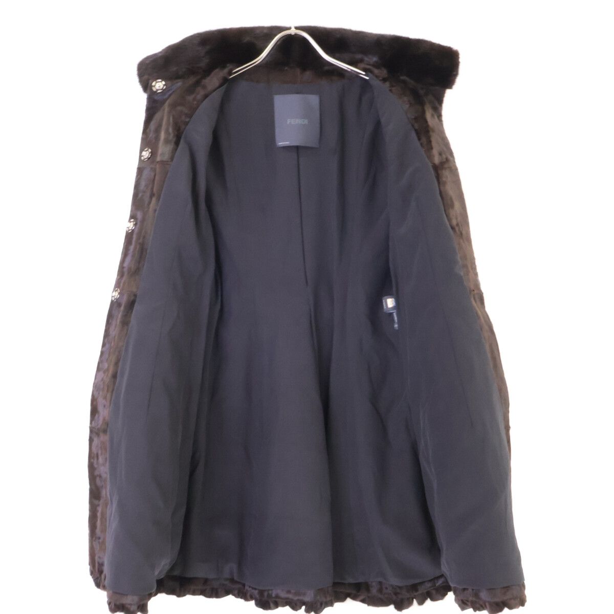 Fendi Calf Hair Lamb Mink Coat 38 — view 4