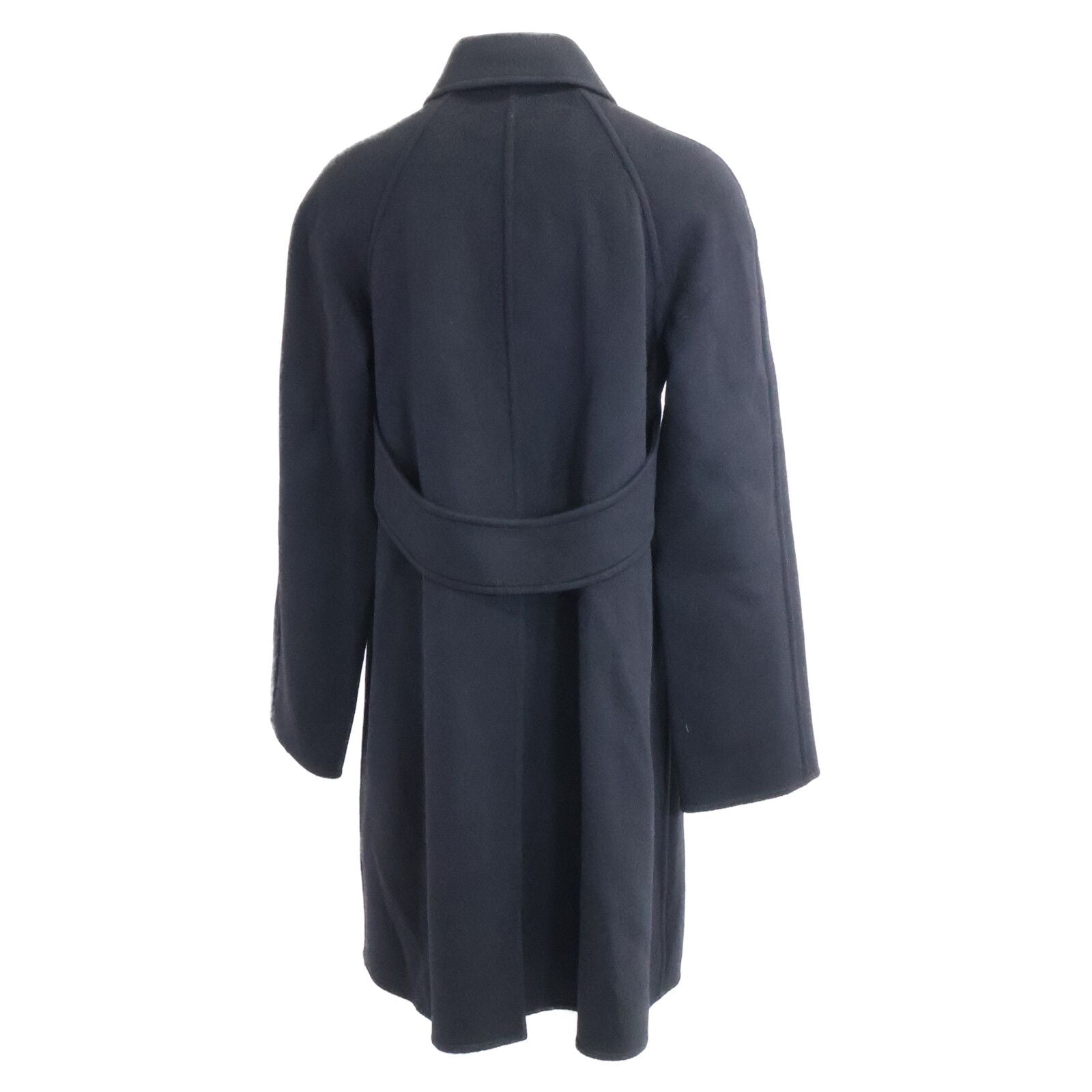 Hermes Cashmere Belted Soutien Collar Coat 36 — view 3