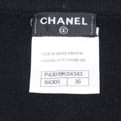Chanel Visual Decoration CC Button Cashmere Knit Cardigan 36 — view 4