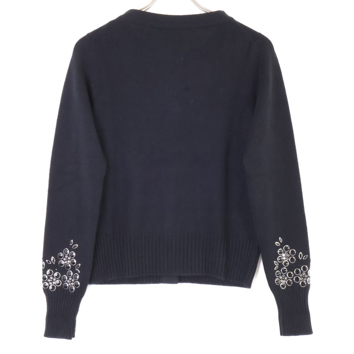 Chanel Visual Decoration CC Button Cashmere Knit Cardigan 36 — view 2
