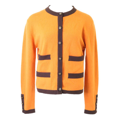 Chanel Cashmere 100 CC Logo Button Cardigan 38