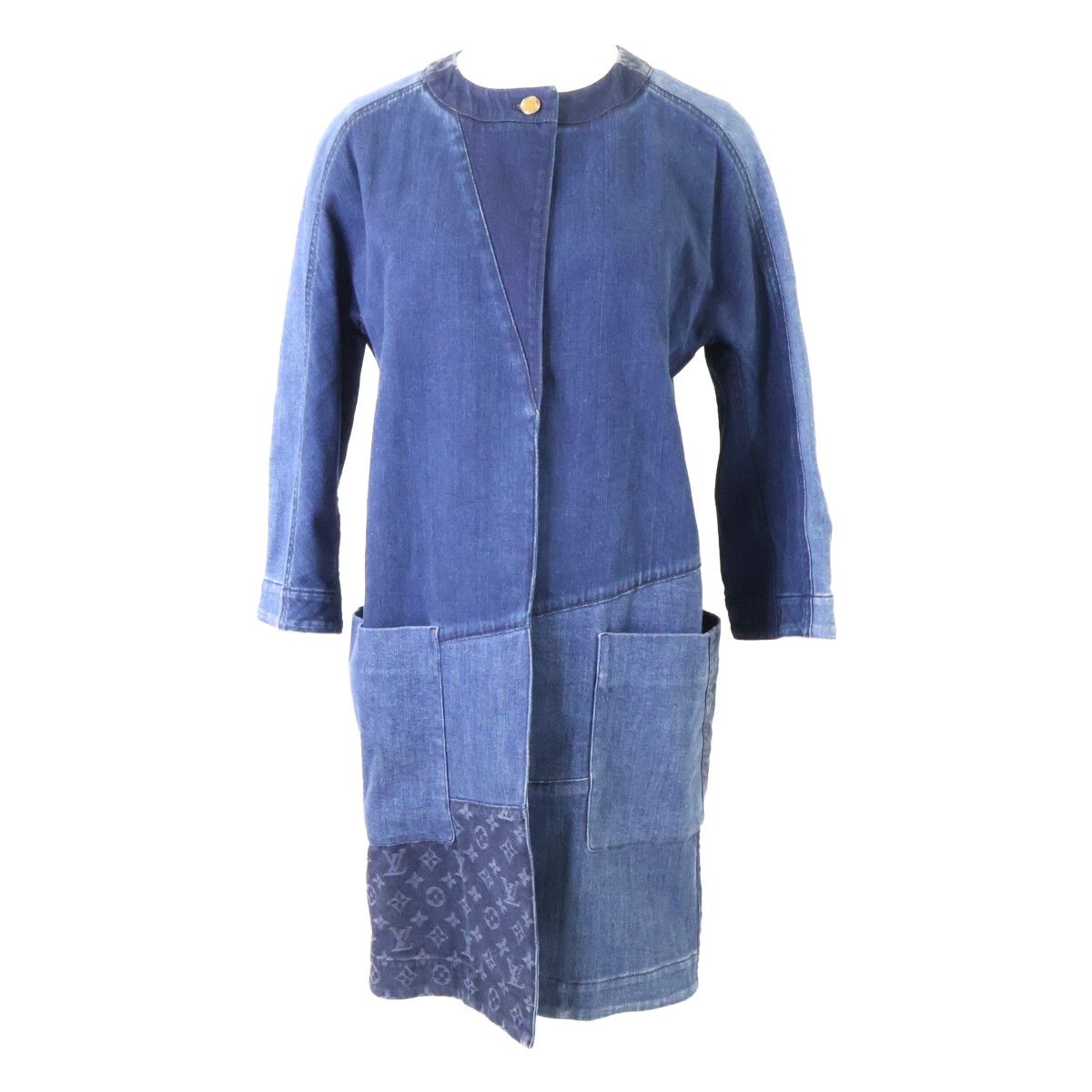 Louis Vuitton Monogram Patchwork Color Long Jacket 38