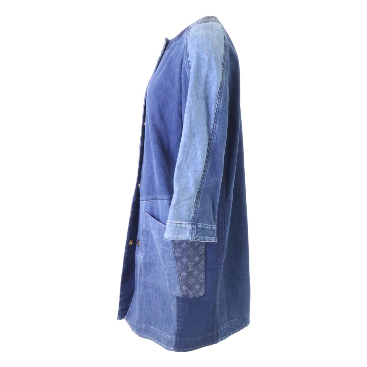 Louis Vuitton Monogram Patchwork Color Long Jacket 38 — view 2
