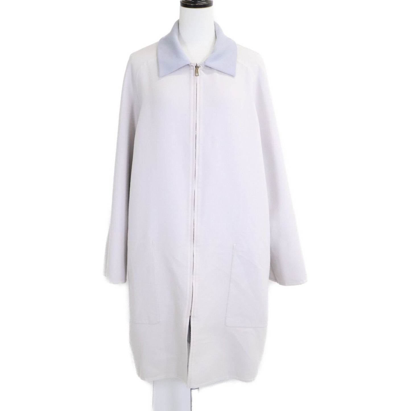Hermes Double Face Cashmere Zip Coat 36 — view 4