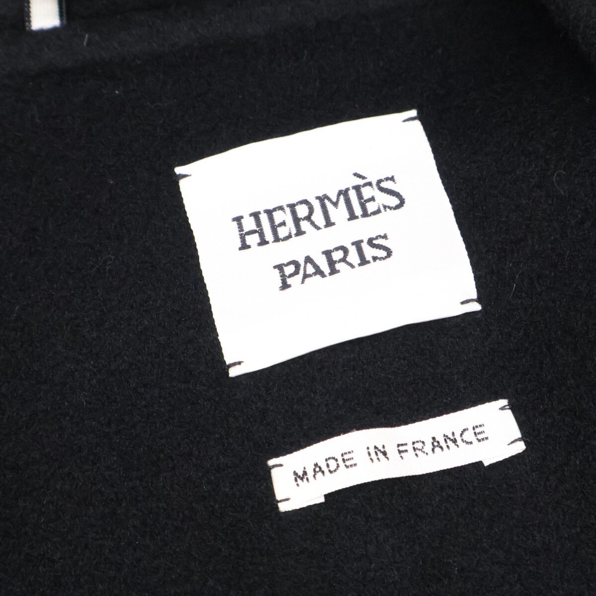 Hermes Double Face Cashmere Oversize Short Coat 40 — view 5