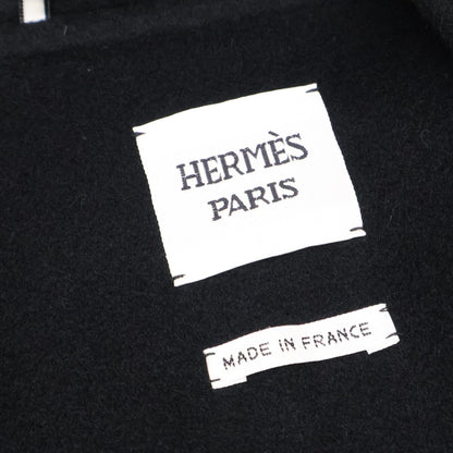 Hermes Double Face Cashmere Oversize Short Coat 40 — view 5