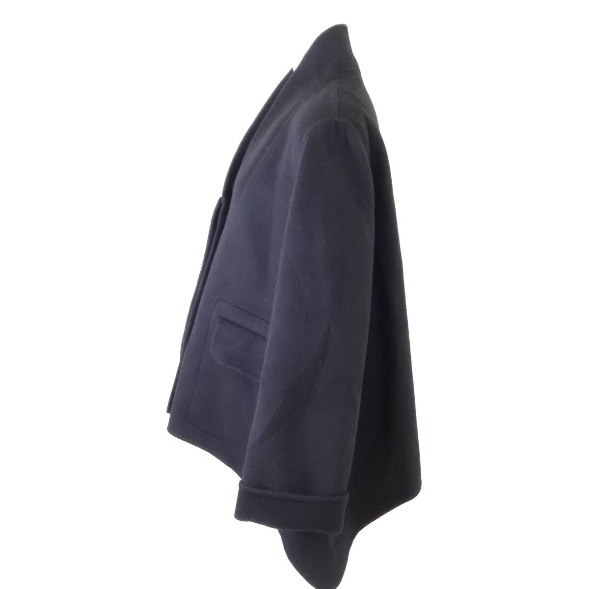 Hermes Double Face Cashmere Oversize Short Coat 40 — view 2