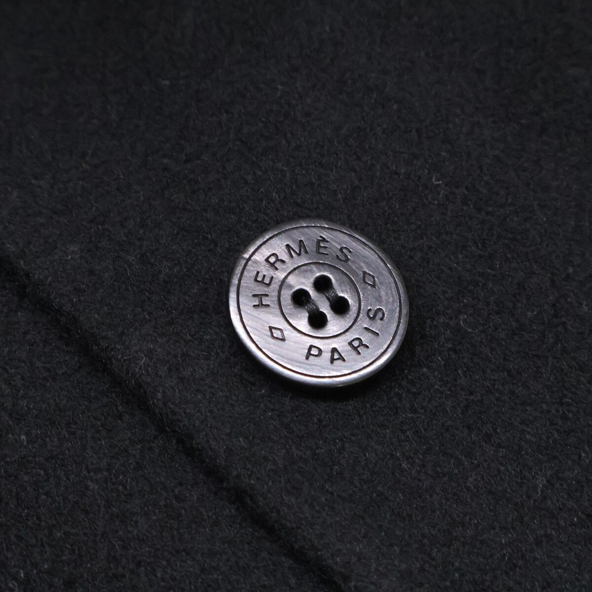 Hermes Double Face Cashmere Oversize Short Coat 40 — view 8