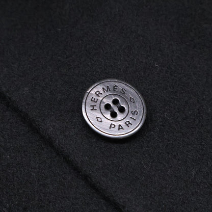 Hermes Double Face Cashmere Oversize Short Coat 40 — view 8