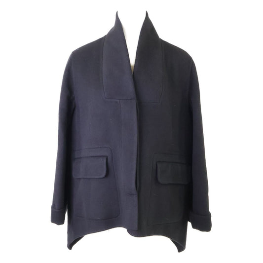 Hermes Double Face Cashmere Oversize Short Coat 40