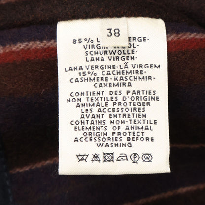 Hermes Series Button Wool Cashmere Chesterfield 38 Jacket — view 6
