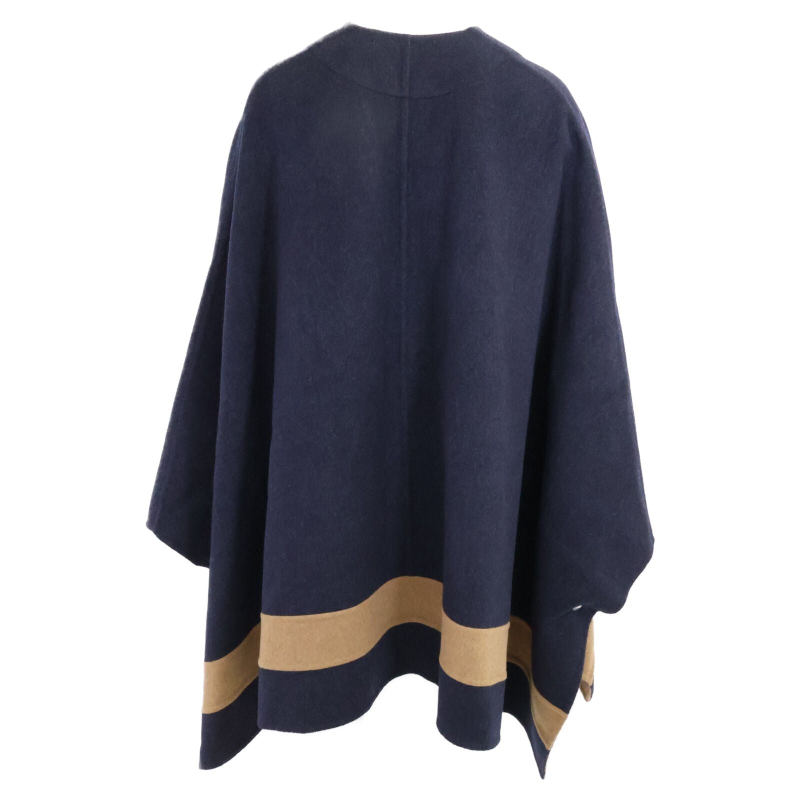Hermes Front Belt Cashmere Poncho Cape 38 — view 3