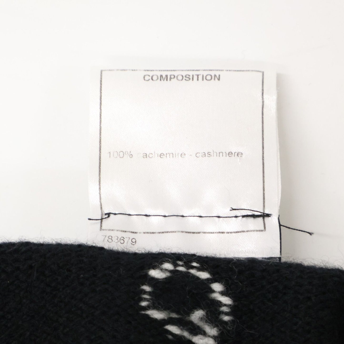 Chanel Dot Pattern Cashmere Knit Cardigan 36 — view 5