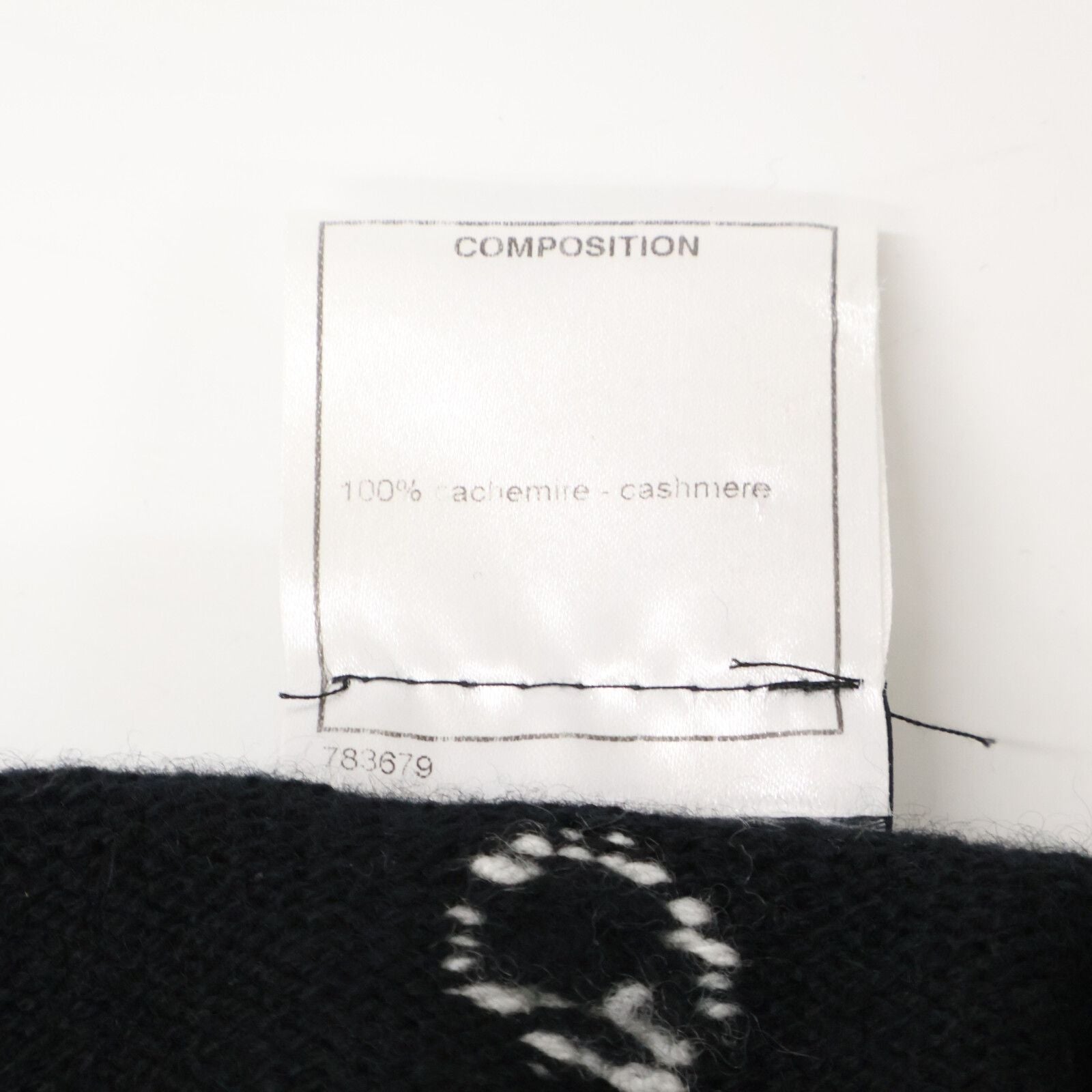 Chanel Dot Pattern Cashmere Knit Cardigan 36 — view 5