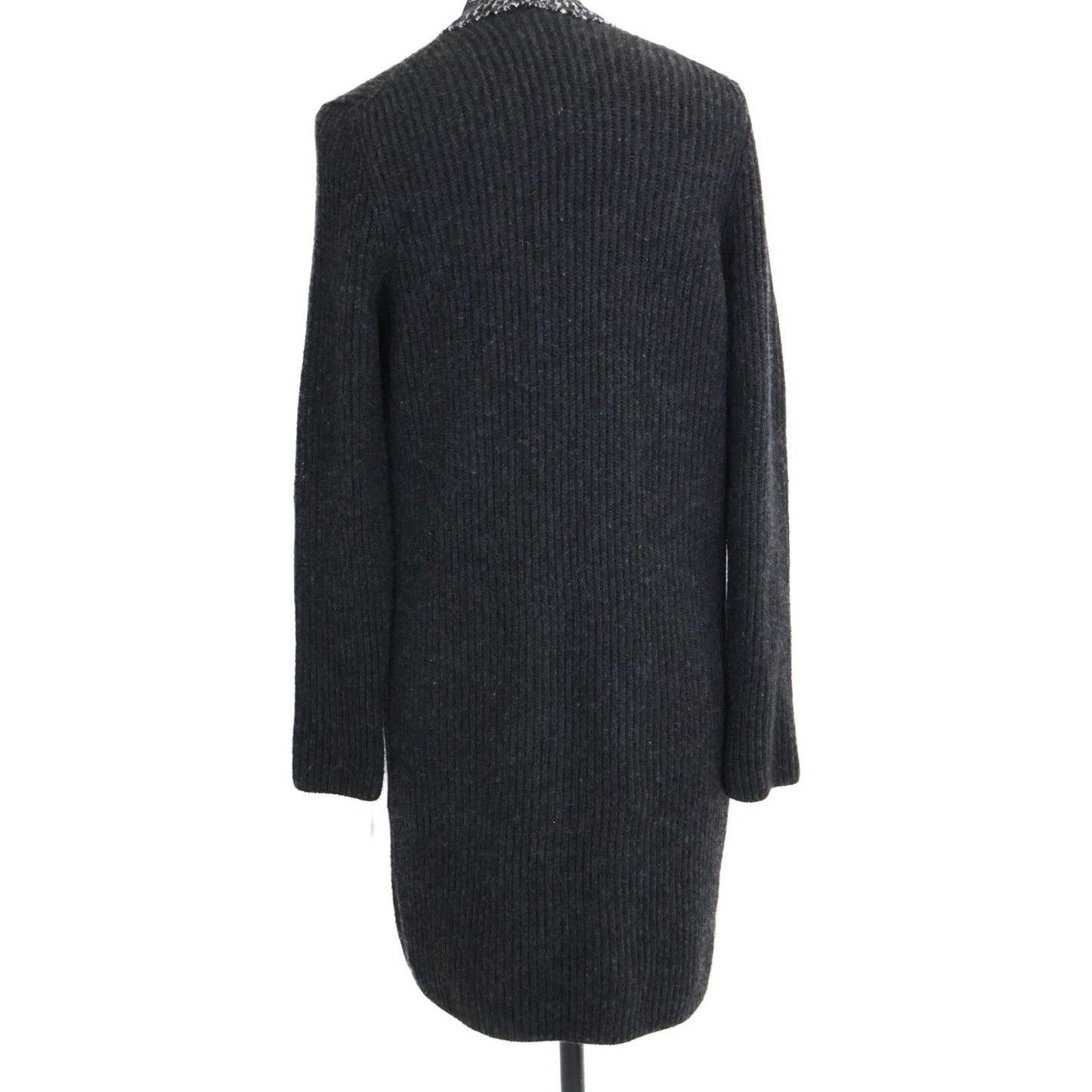 Chanel Cashmere Rib Knit Long Cardigan 38 — view 3
