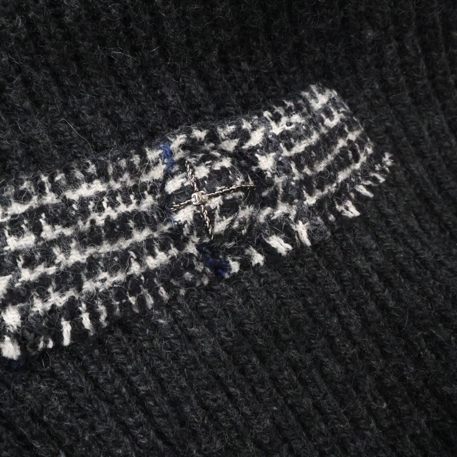 Chanel Cashmere Rib Knit Long Cardigan 38 — view 8
