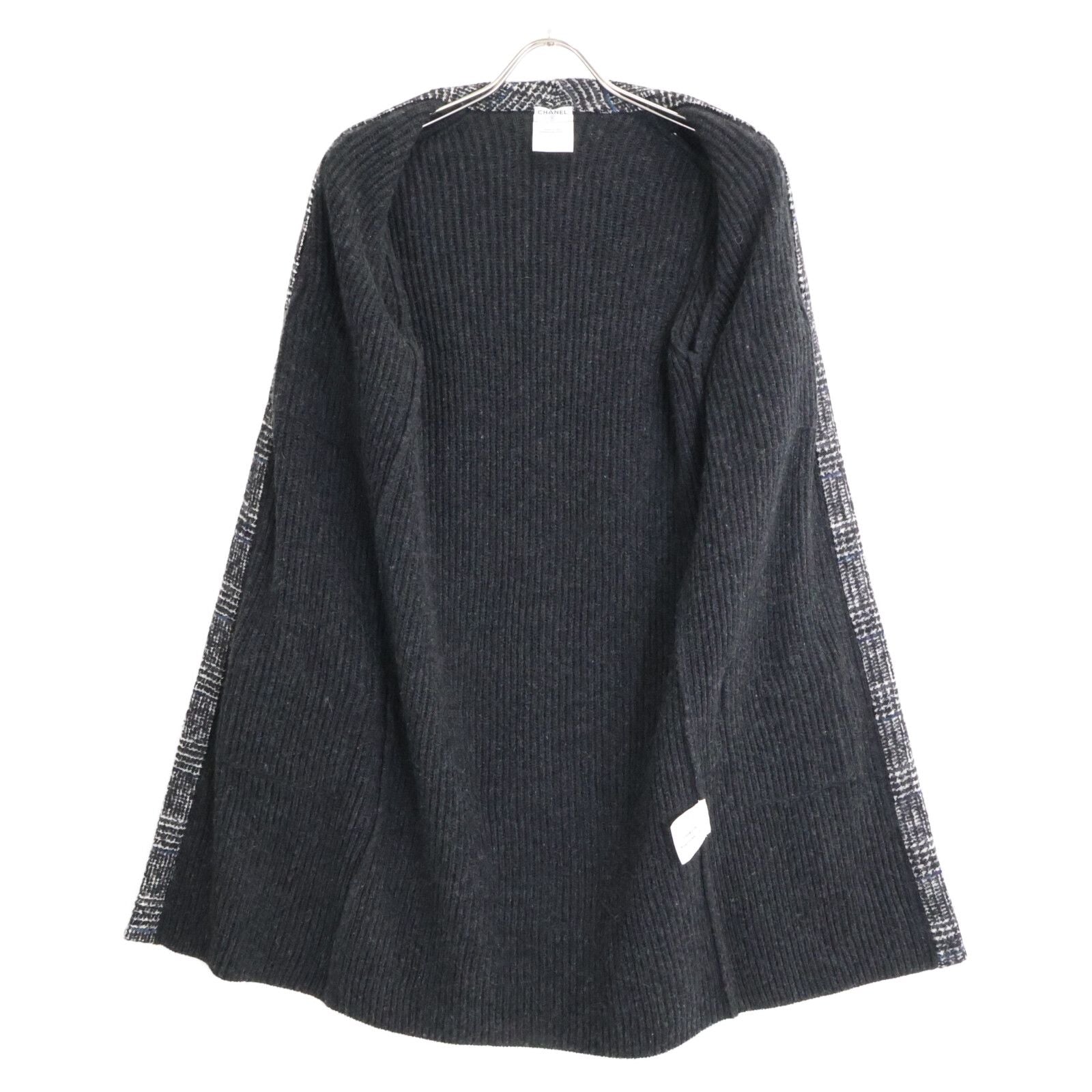 Chanel Cashmere Rib Knit Long Cardigan 38 — view 4