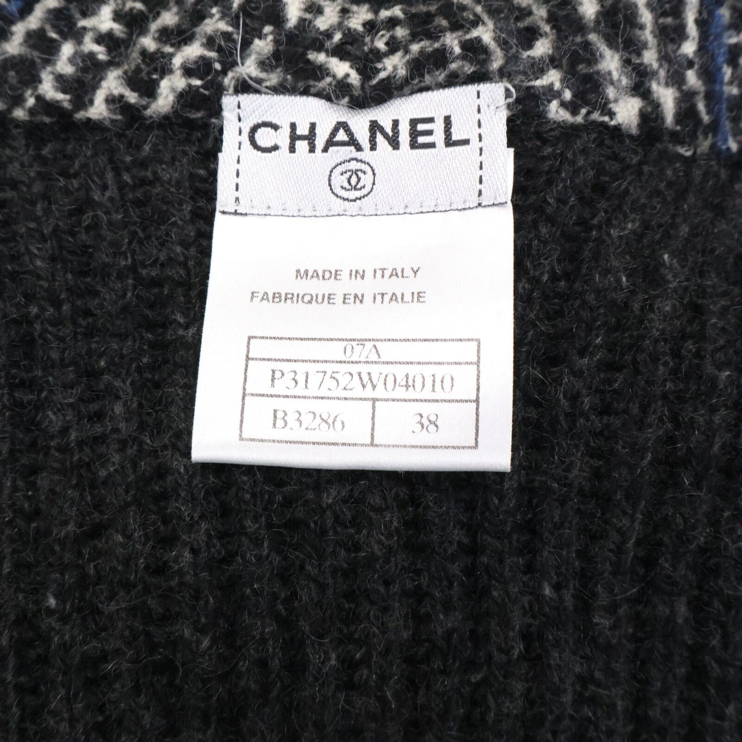 Chanel Cashmere Rib Knit Long Cardigan 38 — view 5
