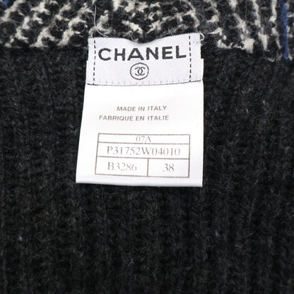 Chanel Cashmere Rib Knit Long Cardigan 38 — view 5