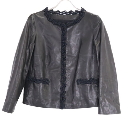 Chanel Lambskin Collarless Jacket 38