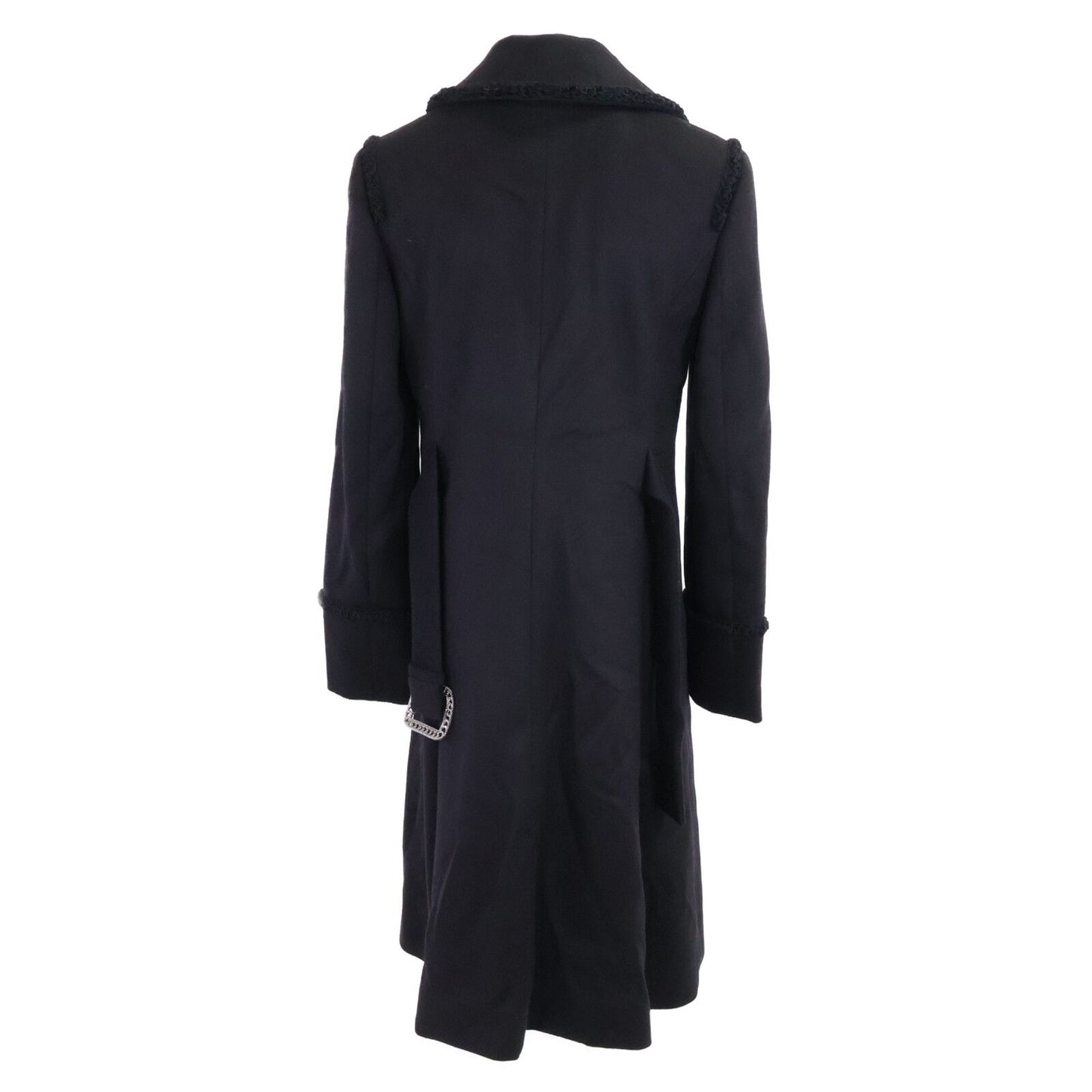 Chanel CC Logo Button Cashmere Double Breasted 38 Jacket — view 3