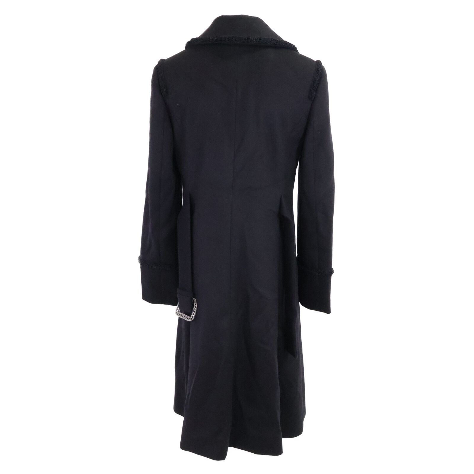 Chanel CC Logo Button Cashmere Double Breasted 38 Jacket — view 3