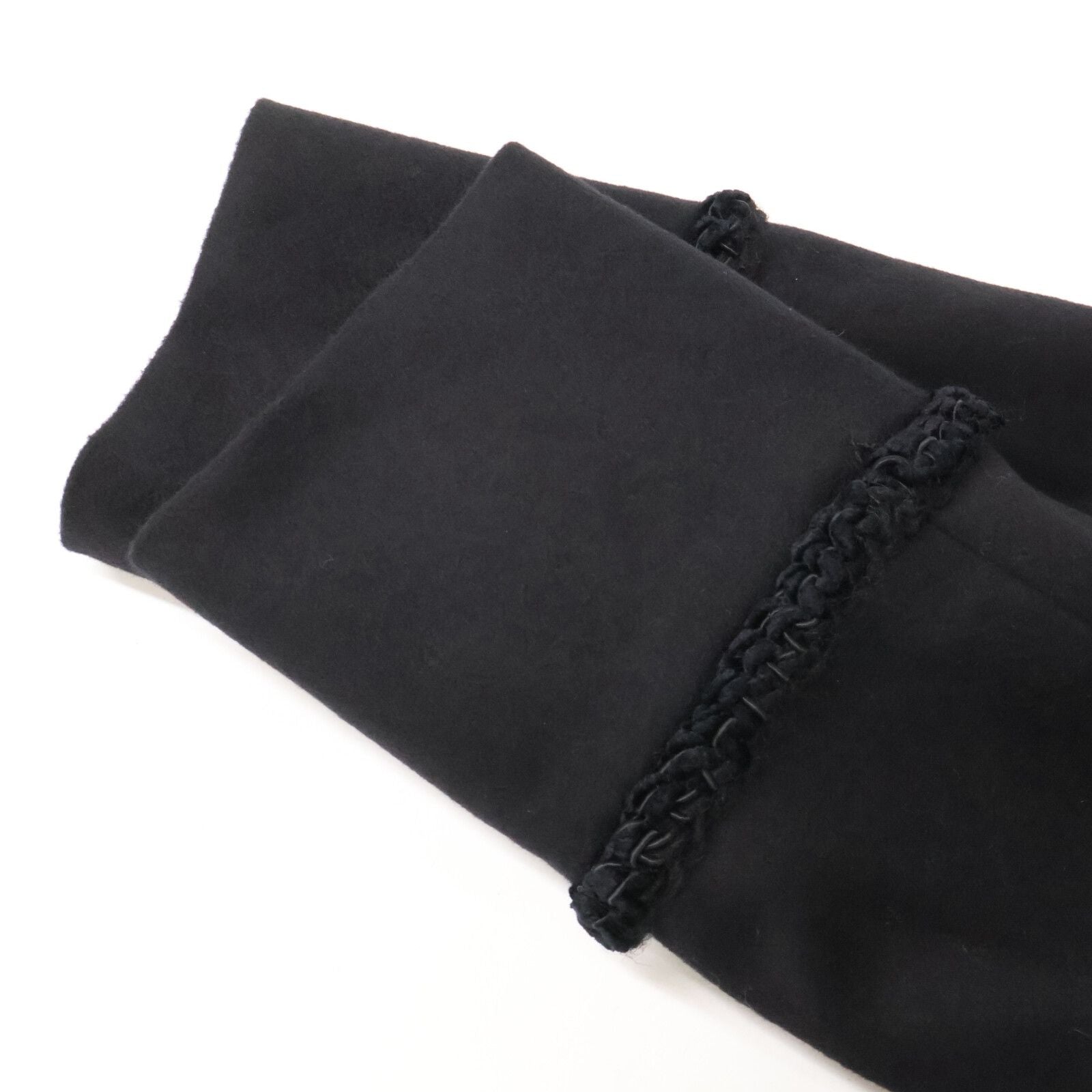 Chanel CC Logo Button Cashmere Double Breasted 38 Jacket — view 8