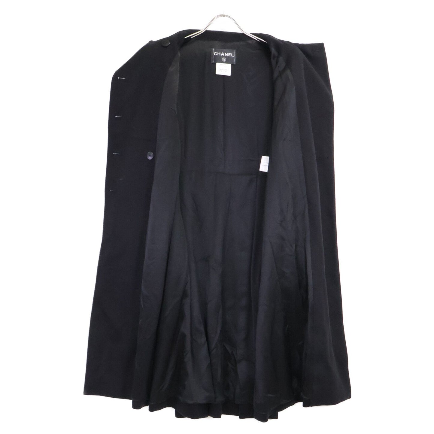 Chanel CC Logo Button Cashmere Double Breasted 38 Jacket — view 4