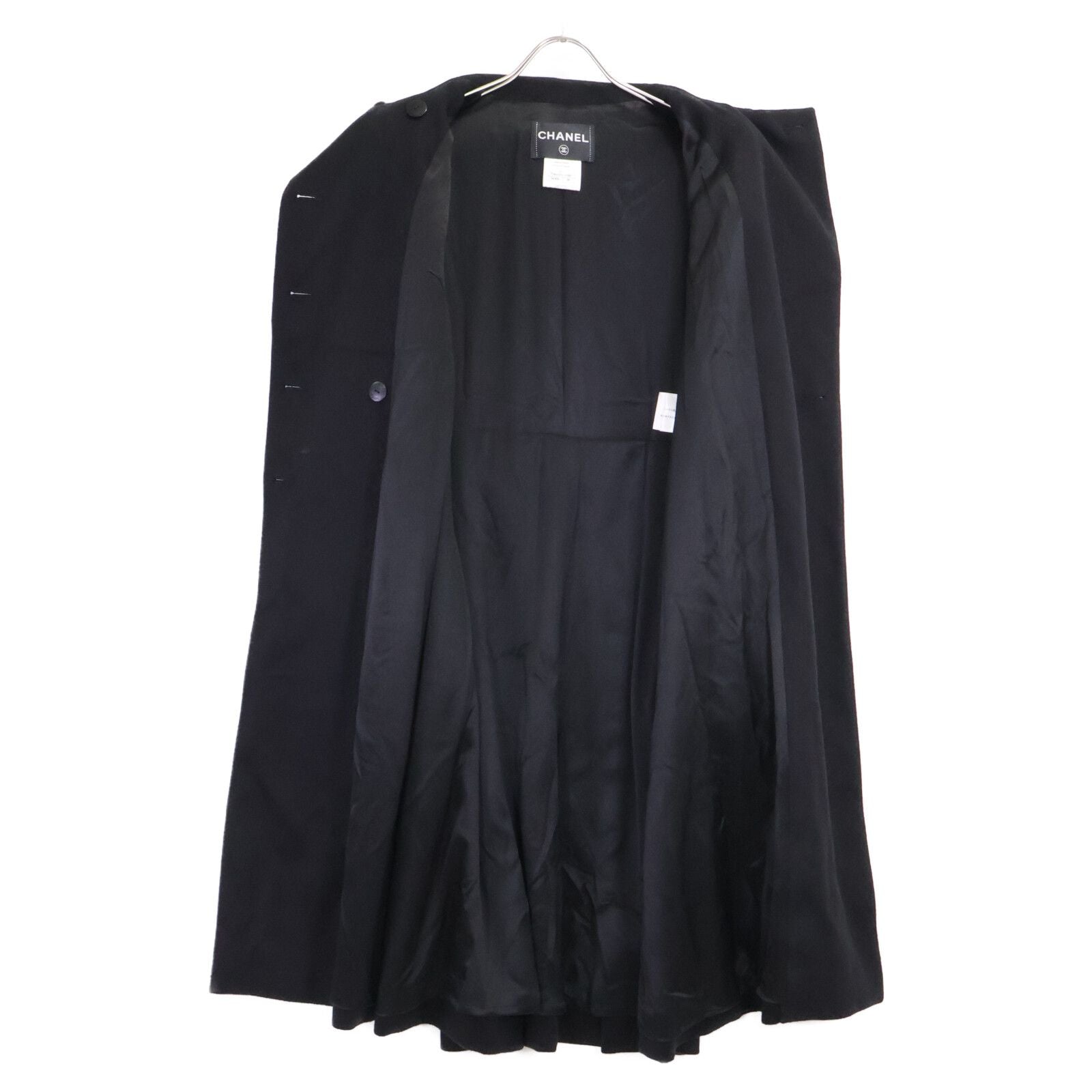 Chanel CC Logo Button Cashmere Double Breasted 38 Jacket — view 4