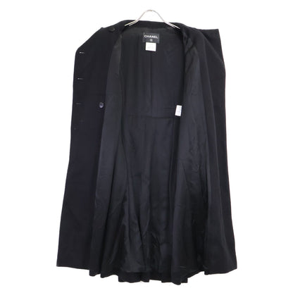 Chanel CC Logo Button Cashmere Double Breasted 38 Jacket — view 4