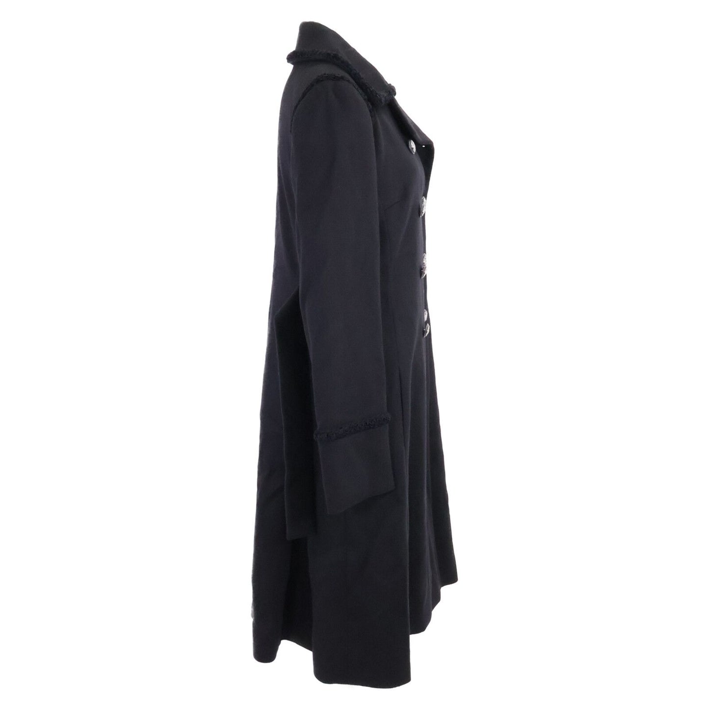 Chanel CC Logo Button Cashmere Double Breasted 38 Jacket — view 2