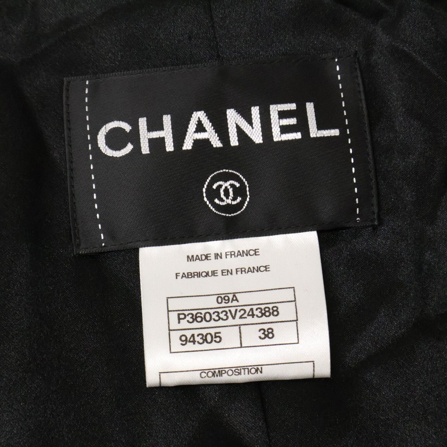 Chanel CC Logo Button Cashmere Double Breasted 38 Jacket — view 5