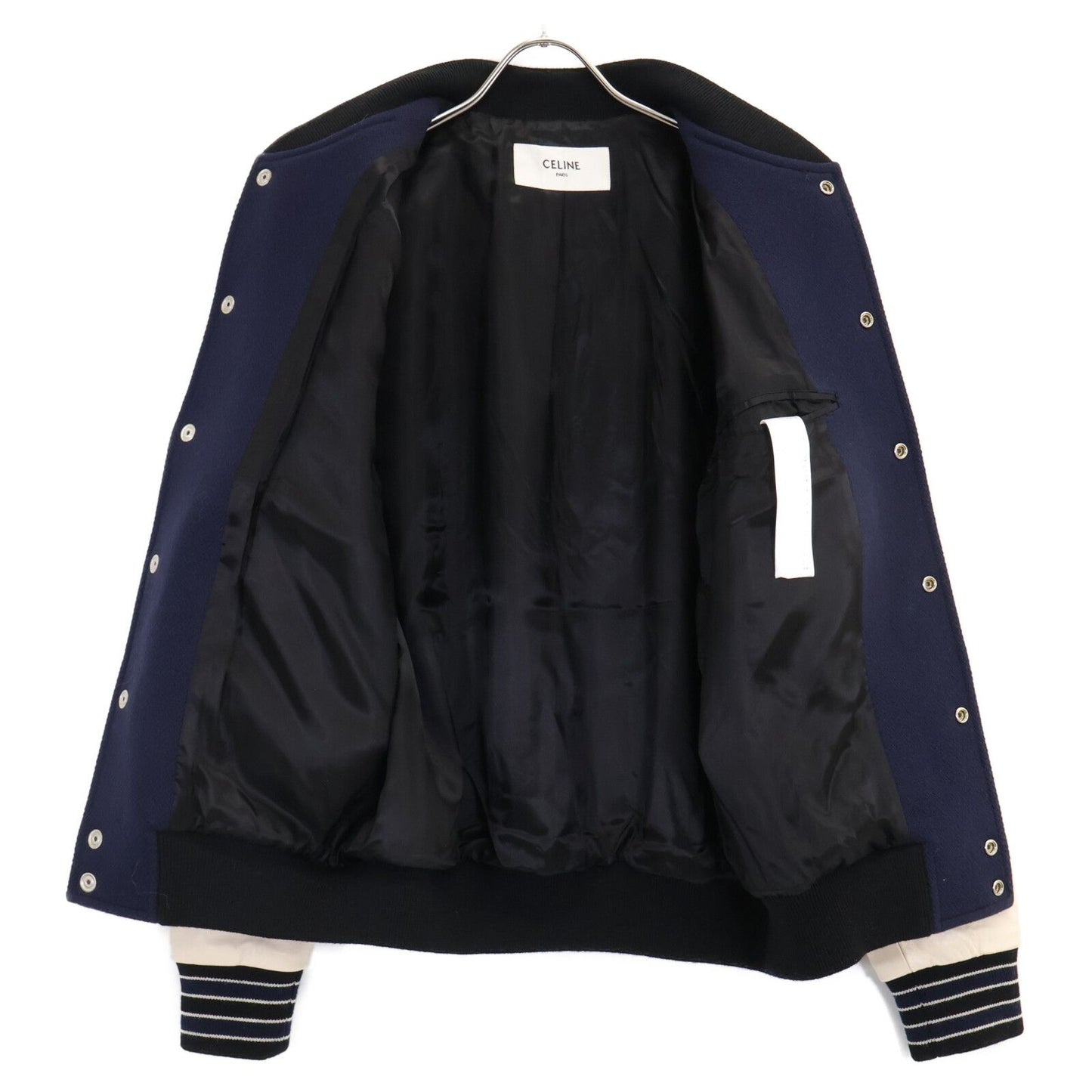 Celine A-m Leather Trim Classic Teddy Jacket — view 4