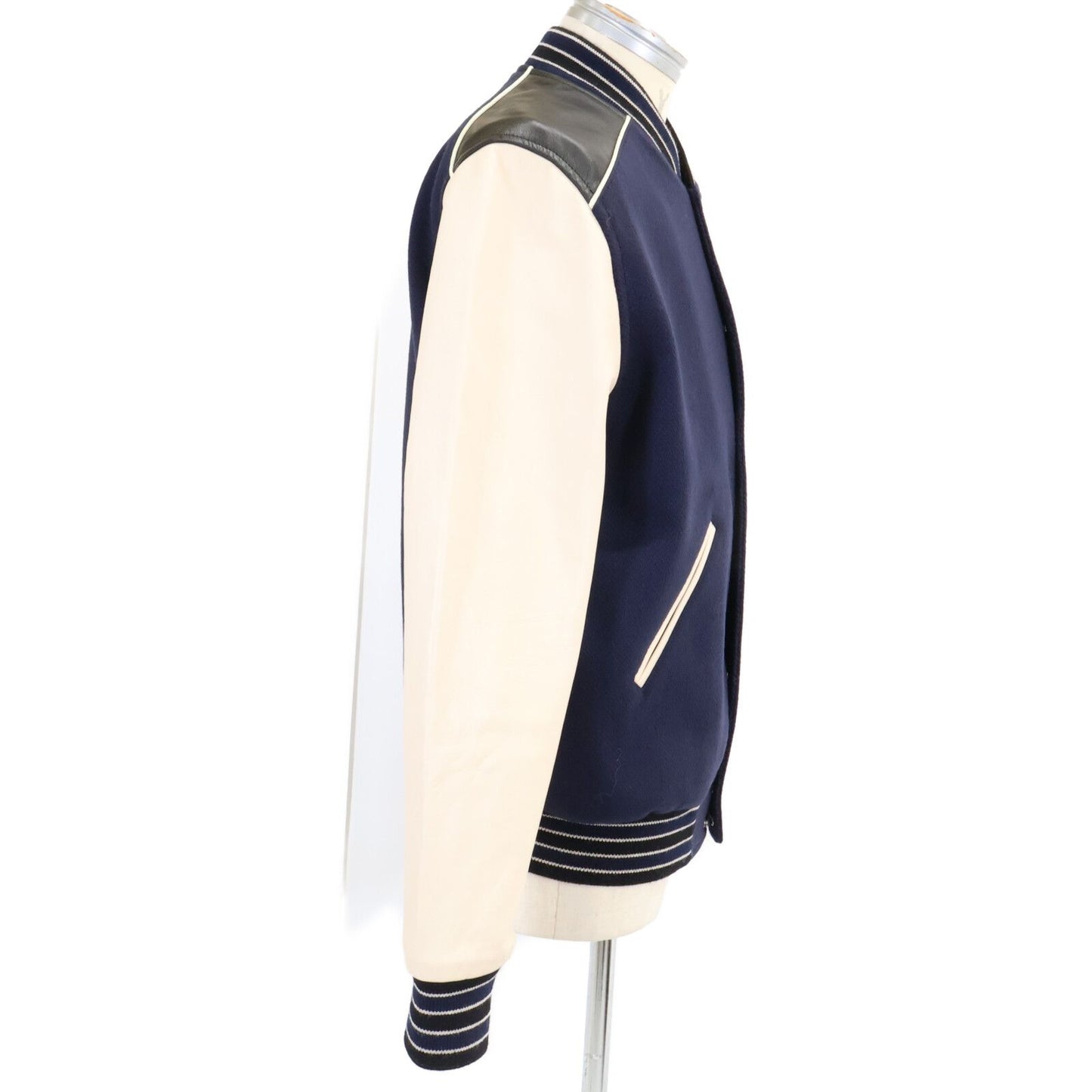 Celine A-m Leather Trim Classic Teddy Jacket — view 2