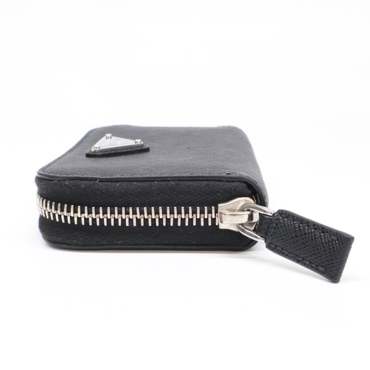 Prada 2 Triangle Coin Purse Black — view 4