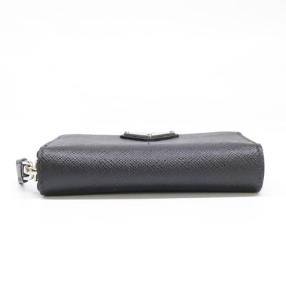 Prada 2 Triangle Coin Purse Black — view 3