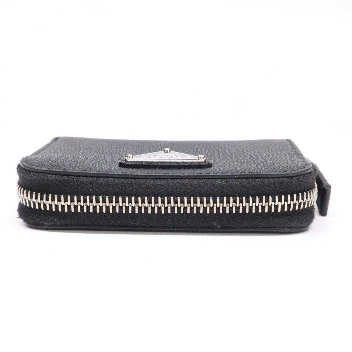 Prada 2 Triangle Coin Purse Black — view 5