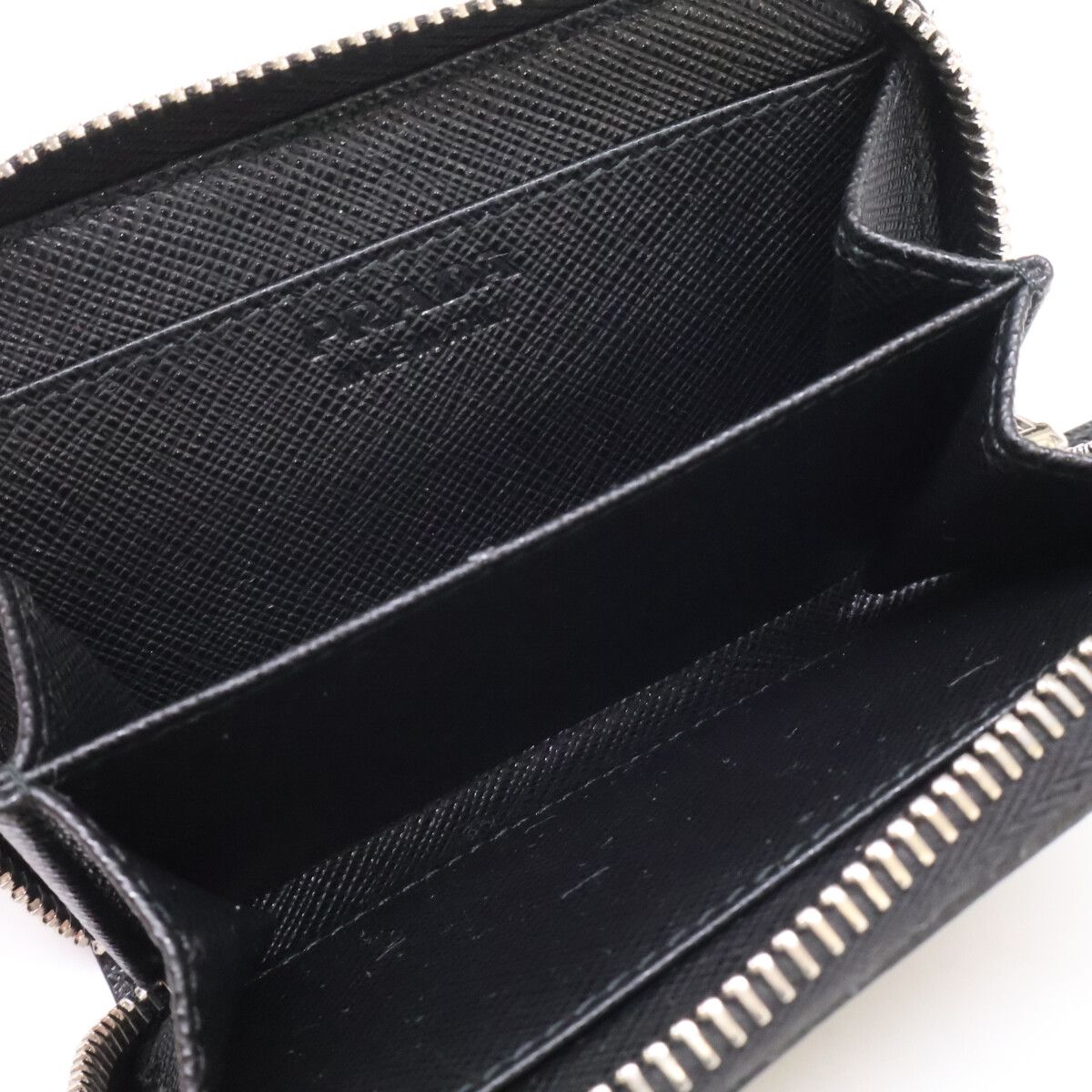Prada 2 Triangle Coin Purse Black — view 8