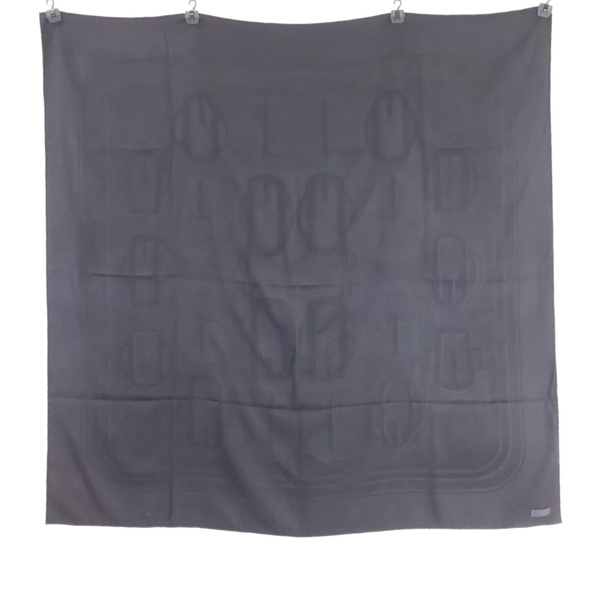 Hermes Bouclerie Moderne Modern Buckle Cashmere Silk Carre Scarf