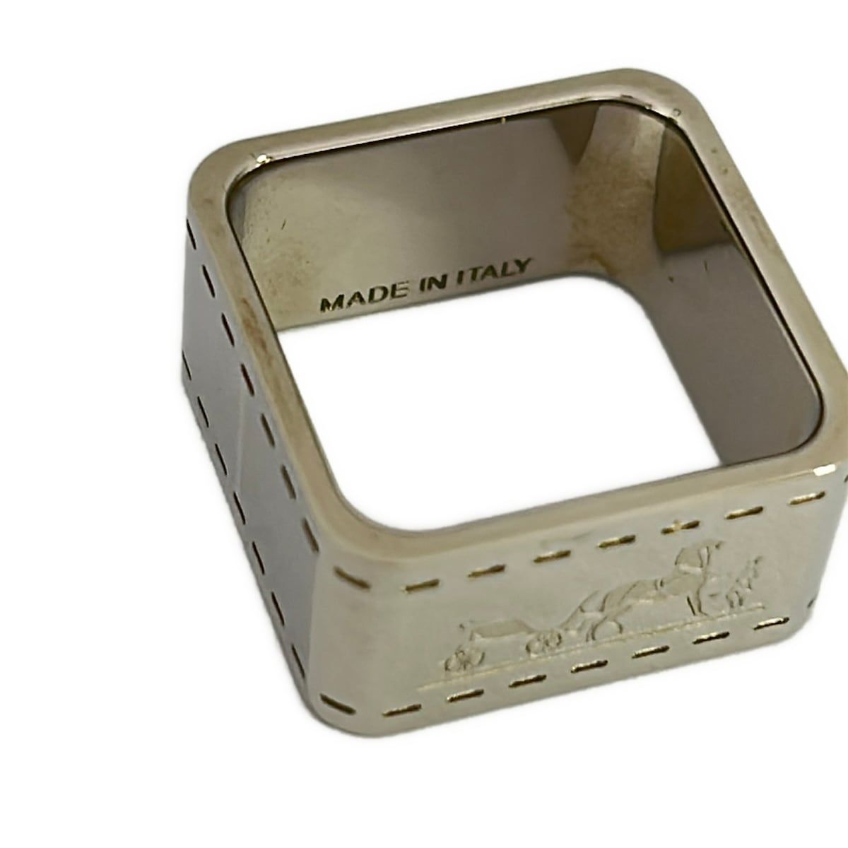 Hermes Scarf Ring Bolduc Silver — view 4
