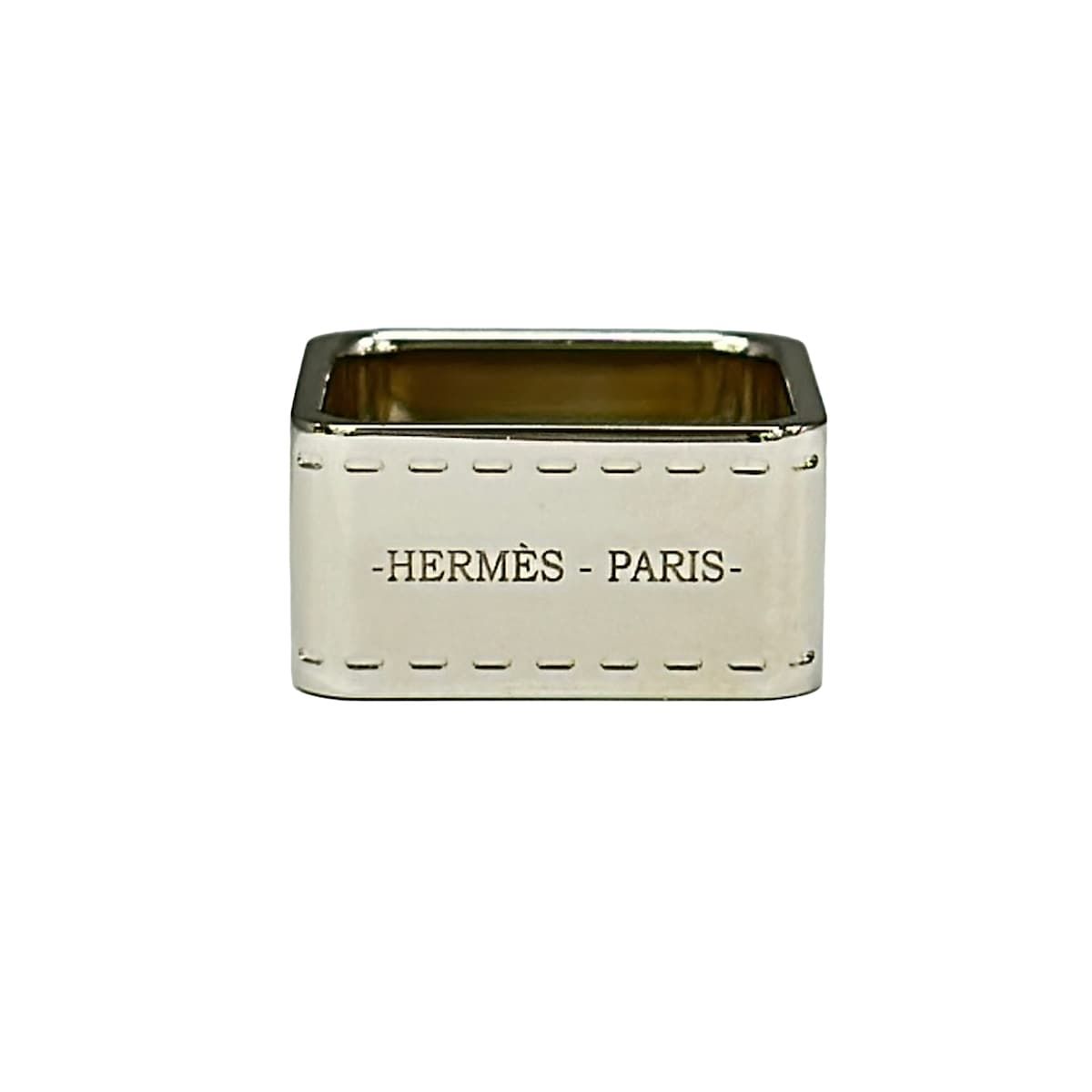 Hermes Scarf Ring Bolduc Silver — view 2