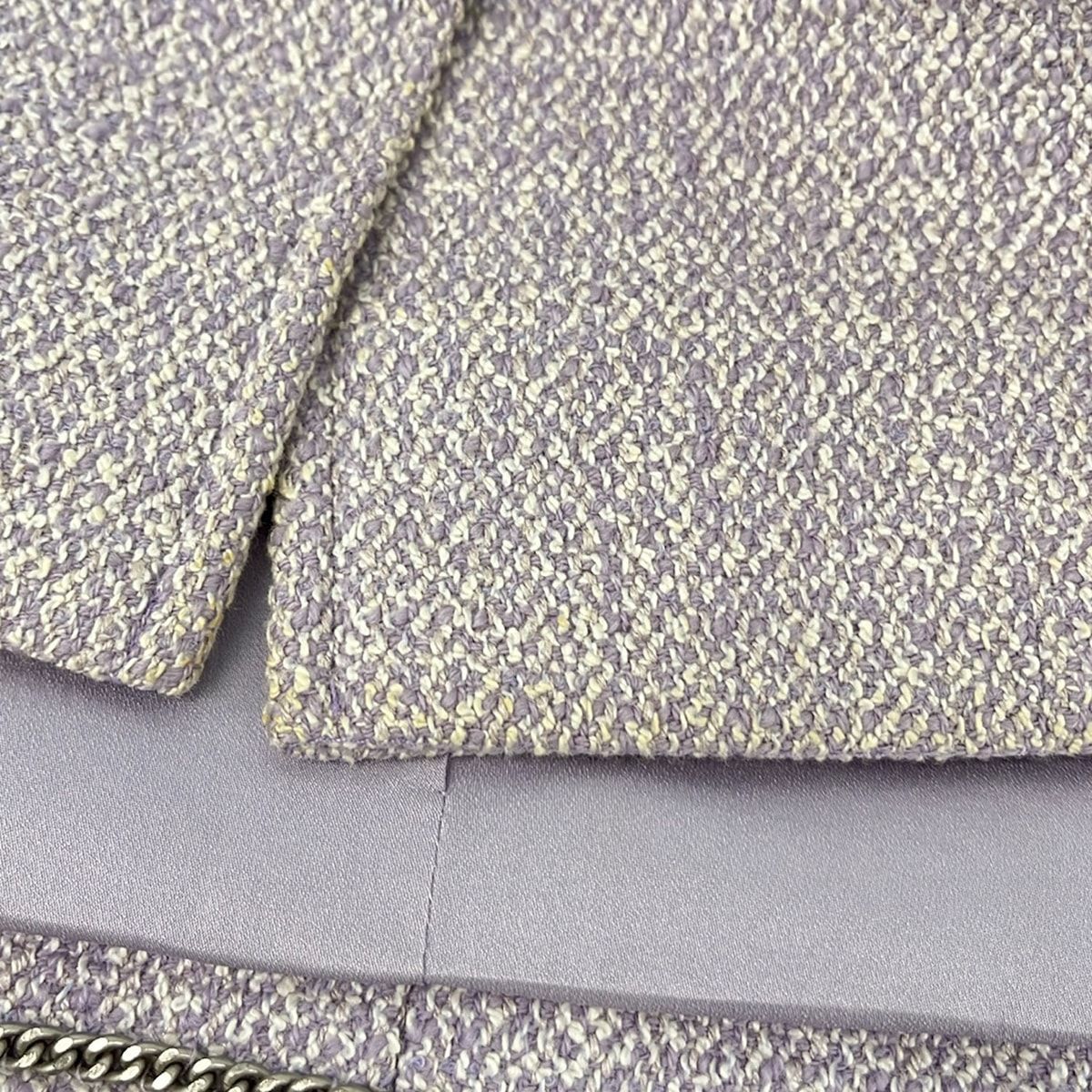 Chanel Skirt Suit Light Purple White — view 9