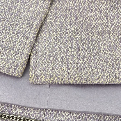 Chanel Skirt Suit Light Purple White — view 9